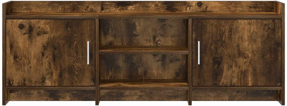 TV staliukas Televizoriaus spintelė 130 x 33 x 47 cm Dūminio ąžuolo