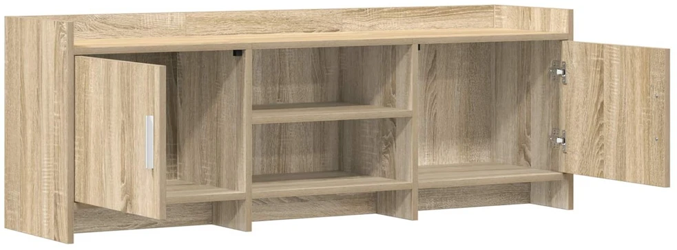 TV staliukas Televizoriaus spintelė 130 x 33 x 47 cm Sonoma ąžuolas