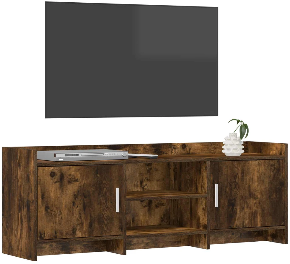TV staliukas Televizoriaus spintelė 130 x 33 x 47 cm Dūminio ąžuolo