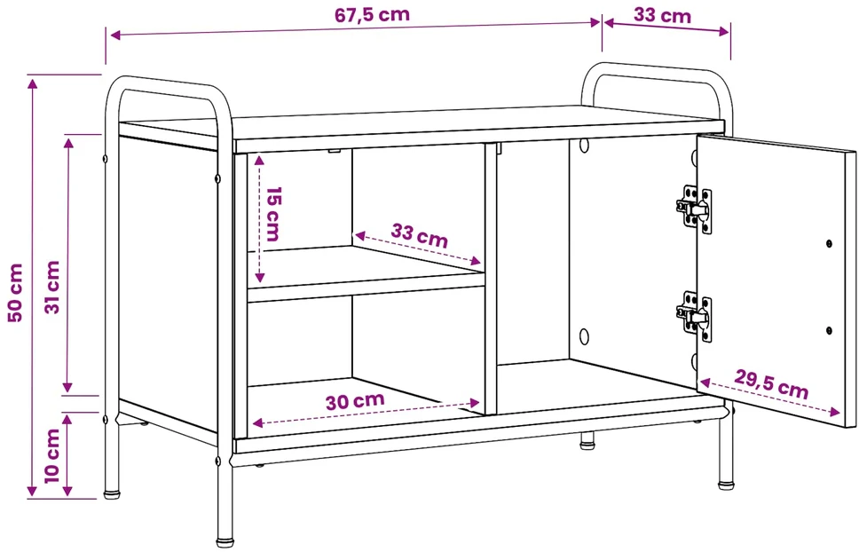 TV staliukas Televizoriaus spintelė 133 x 33 x 50 cm Dūminio ąžuolo