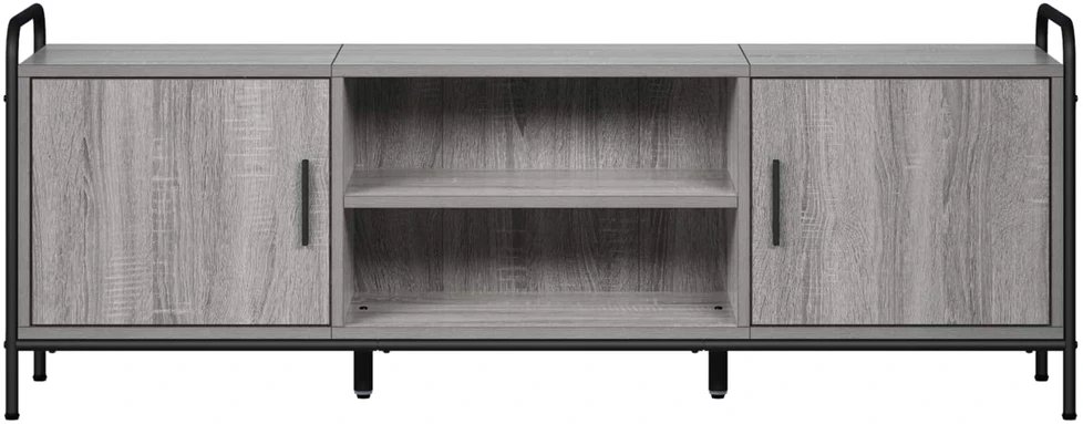 TV staliukas Televizoriaus spintelė 133 x 33 x 50 cm Pilka Sonoma