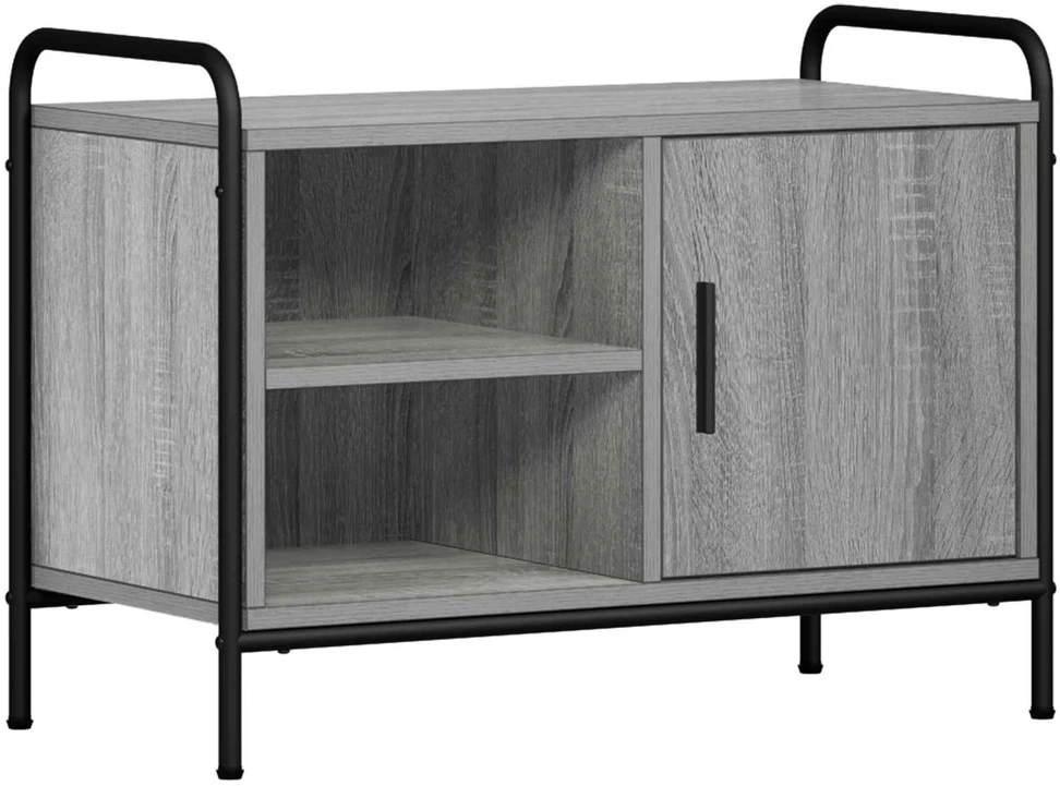 TV staliukas Televizoriaus spintelė 133 x 33 x 50 cm Pilka Sonoma