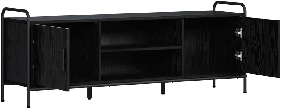 TV staliukas Televizoriaus spintelė 133 x 33 x 50 cm Juodojo ąžuolo
