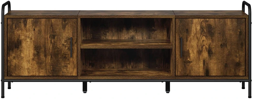 TV staliukas Televizoriaus spintelė 133 x 33 x 50 cm Dūminio ąžuolo