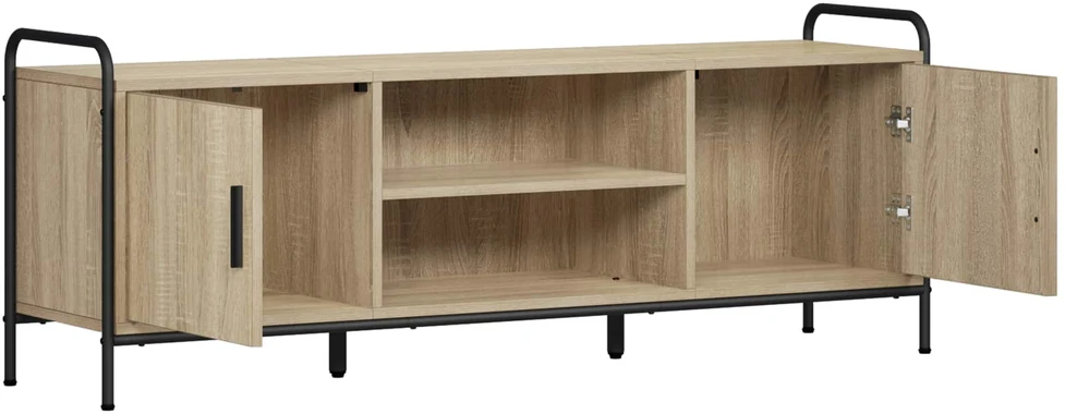 TV staliukas Televizoriaus spintelė 133 x 33 x 50 cm Sonoma ąžuolas