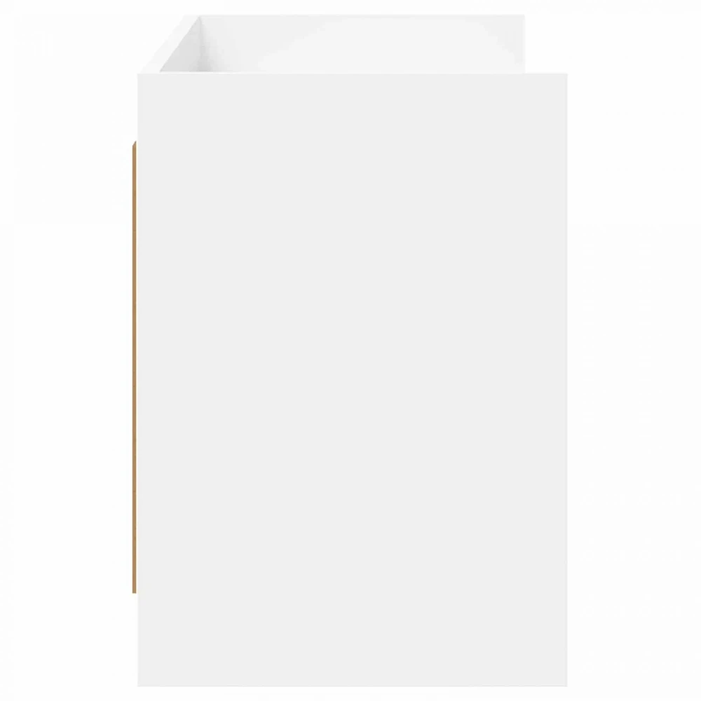 TV staliukas Televizoriaus spintelė 135 x 33 x 47 cm Balta Apdirbta mediena