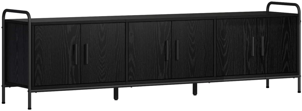 TV staliukas Televizoriaus spintelė 146 x 33 x 50 cm Juodojo ąžuolo