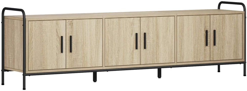 TV staliukas Televizoriaus spintelė 146 x 33 x 50 cm Sonoma ąžuolas