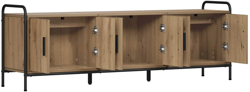 TV staliukas Televizoriaus spintelė 146 x 33 x 50 cm Artisano ąžuolo