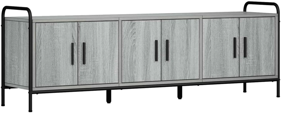 TV staliukas Televizoriaus spintelė 146 x 33 x 50 cm Pilka Sonoma