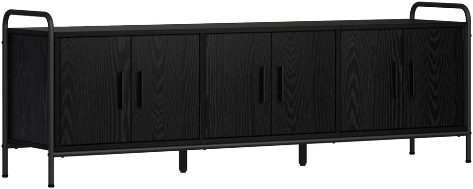 TV staliukas Televizoriaus spintelė 146 x 33 x 50 cm Juodojo ąžuolo