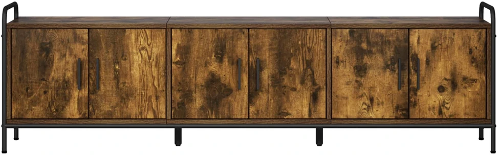 TV staliukas Televizoriaus spintelė 146 x 33 x 50 cm Dūminio ąžuolo