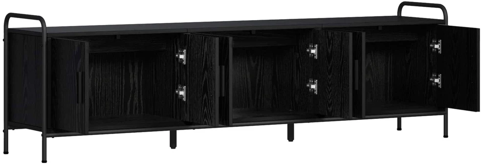 TV staliukas Televizoriaus spintelė 146 x 33 x 50 cm Juodojo ąžuolo