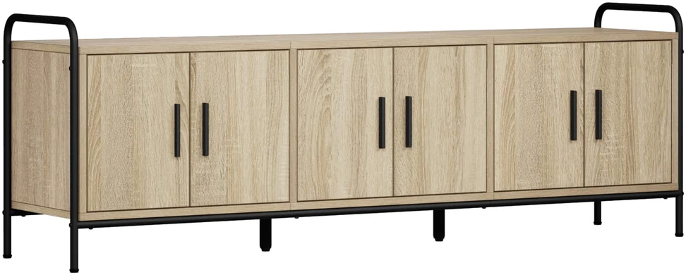 TV staliukas Televizoriaus spintelė 146 x 33 x 50 cm Sonoma ąžuolas