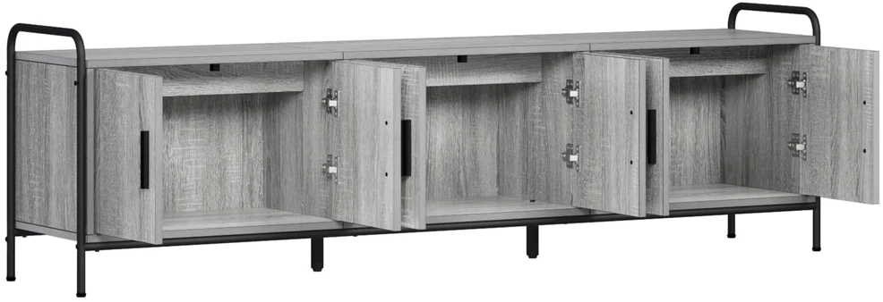 TV staliukas Televizoriaus spintelė 146 x 33 x 50 cm Pilka Sonoma