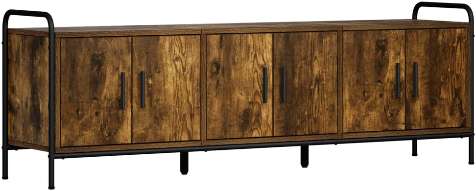 TV staliukas Televizoriaus spintelė 146 x 33 x 50 cm Dūminio ąžuolo