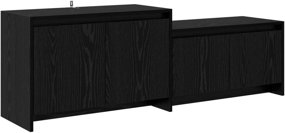 TV staliukas Televizoriaus spintelė 147 x 35 x 50 cm Juodojo ąžuolo