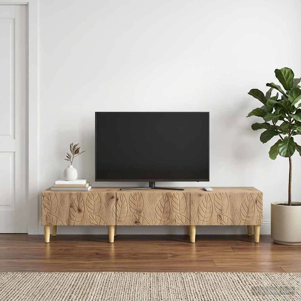 TV staliukas Televizoriaus spintelė 147 x 34,5 x 30 cm Artisano ąžuolo