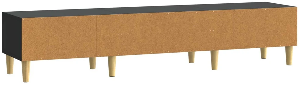 TV staliukas Televizoriaus spintelė 147 x 34,5 x 30 cm Juoda