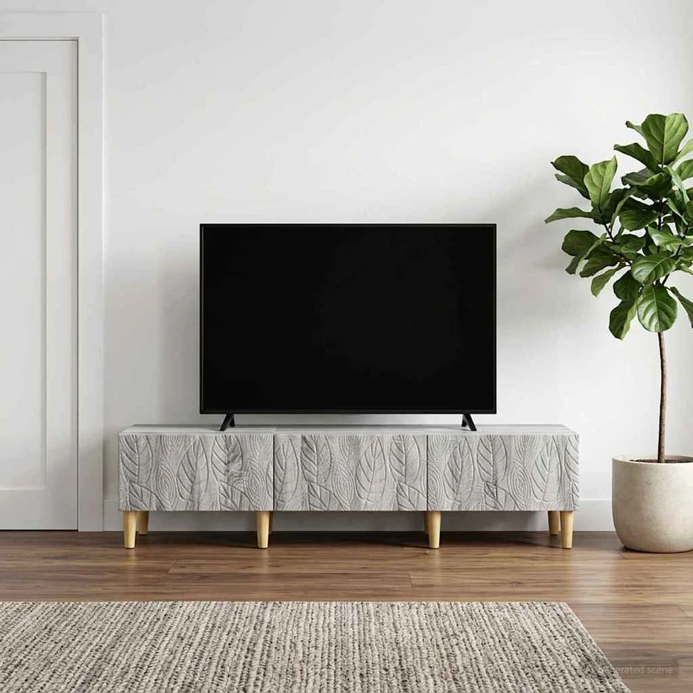 TV staliukas Televizoriaus spintelė 147 x 34,5 x 30 cm Pilka Sonoma
