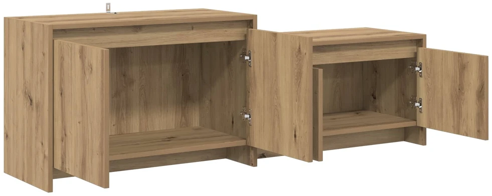 TV staliukas Televizoriaus spintelė 147 x 35 x 50 cm Artisano ąžuolo