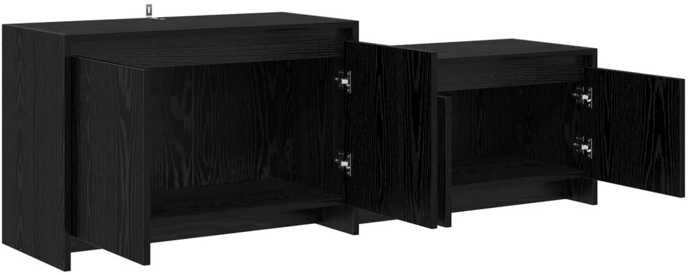 TV staliukas Televizoriaus spintelė 147 x 35 x 50 cm Juodojo ąžuolo