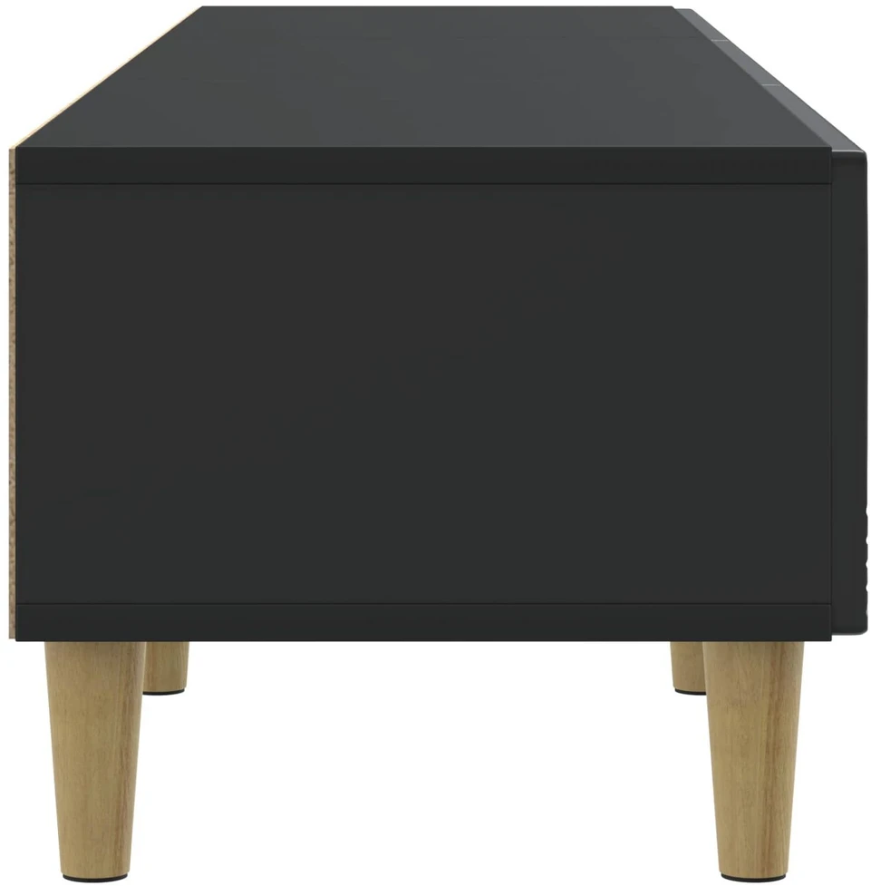 TV staliukas Televizoriaus spintelė 147 x 34,5 x 30 cm Juoda