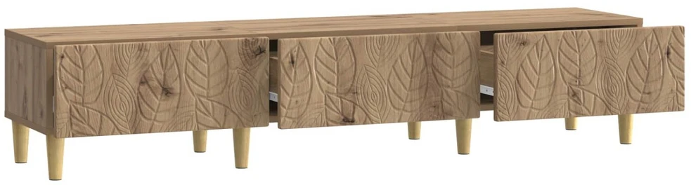 TV staliukas Televizoriaus spintelė 147 x 34,5 x 30 cm Artisano ąžuolo