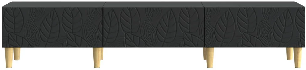 TV staliukas Televizoriaus spintelė 147 x 34,5 x 30 cm Juoda