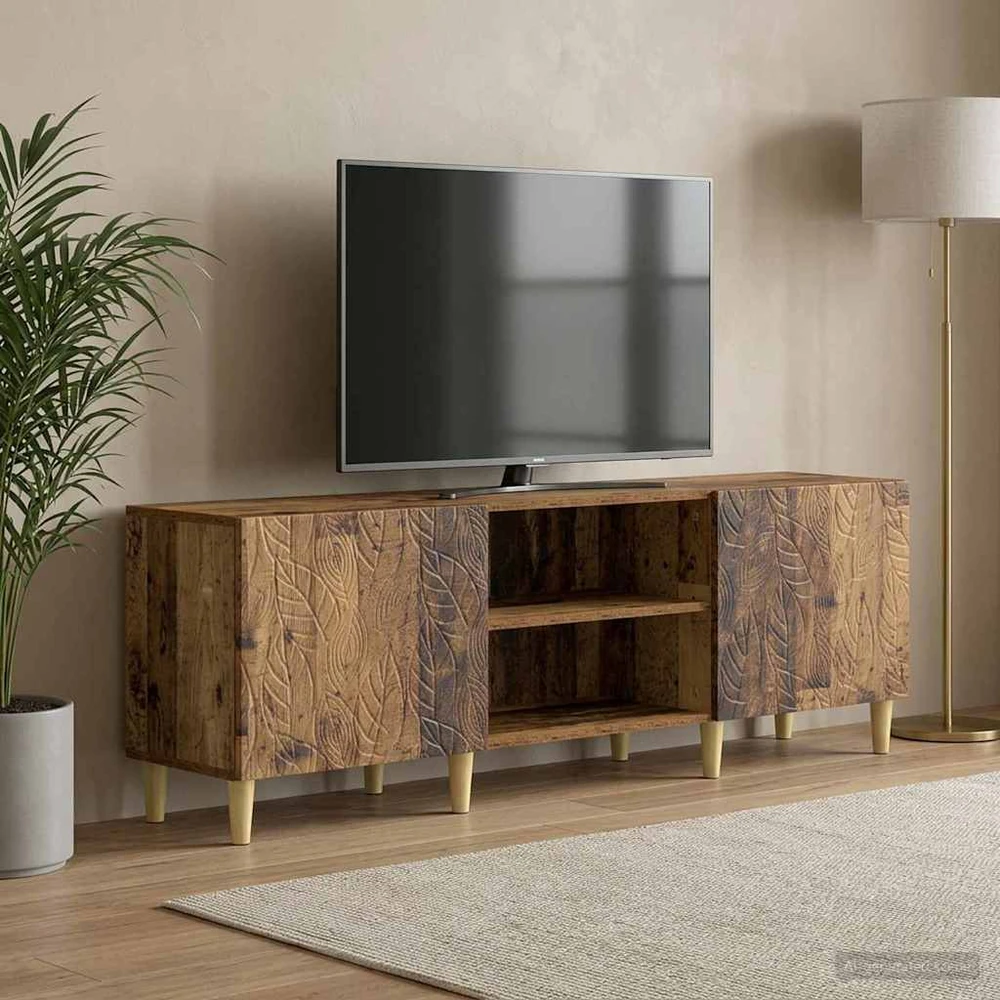 TV staliukas Televizoriaus spintelė 150 x 31 x 50 cm Sendintos medienos