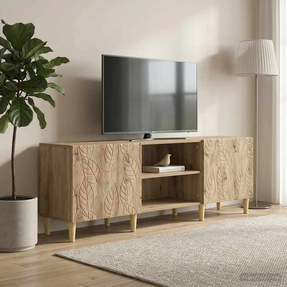 TV staliukas Televizoriaus spintelė 150 x 31 x 50 cm Artisano ąžuolo