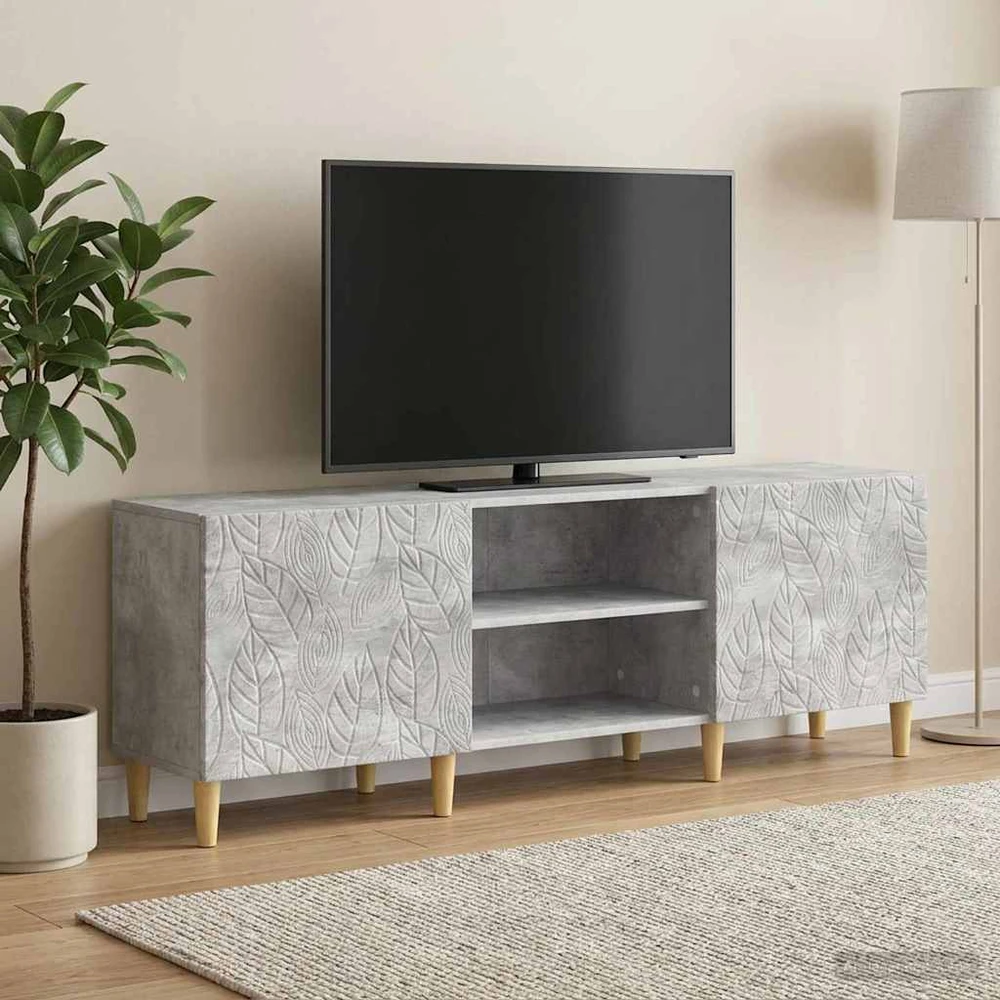 TV staliukas Televizoriaus spintelė 150 x 31 x 50 cm Betono pilka