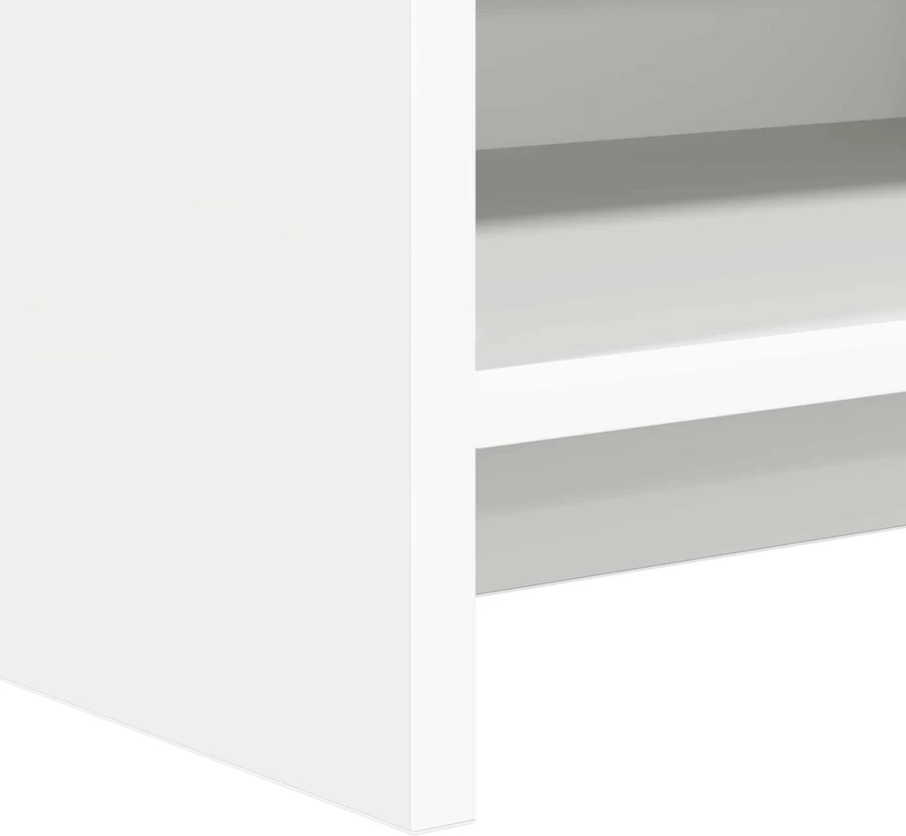 TV staliukas Televizoriaus spintelė 168 x 33 x 47 cm Balta Apdirbta mediena