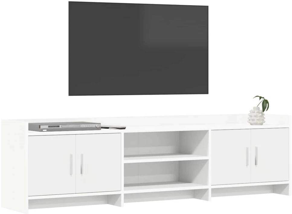 Televizoriaus spintelė 168 x 33 x 47 cm Balta Apdirbta mediena