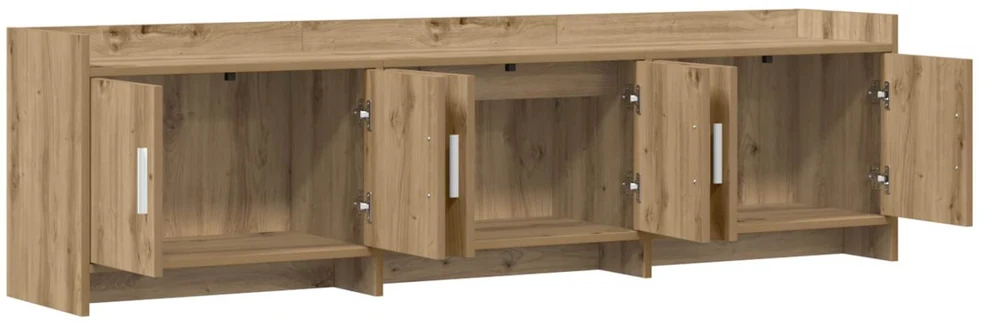 TV staliukas Televizoriaus spintelė 168 x 33 x 47 cm Artisano ąžuolo