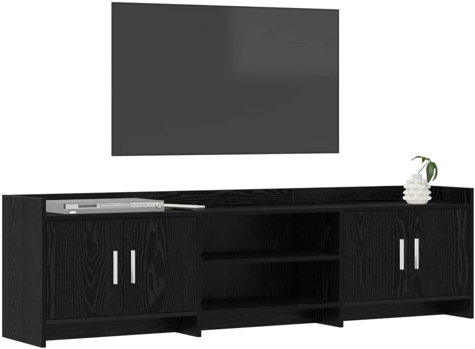 TV staliukas Televizoriaus spintelė 168 x 33 x 47 cm Juodojo ąžuolo
