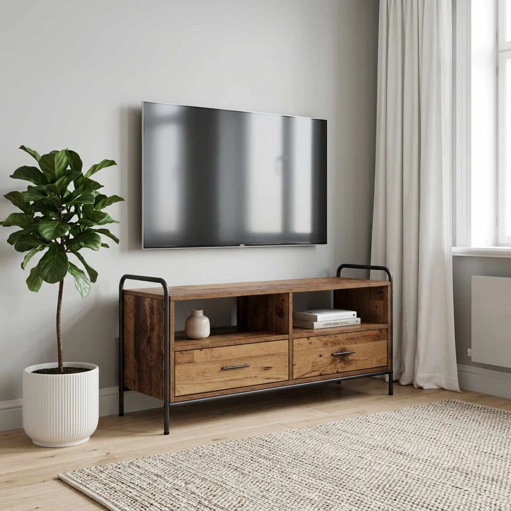 TV staliukas Televizoriaus spintelė 67,5 x 33 x 50 cm Sendintos medienos