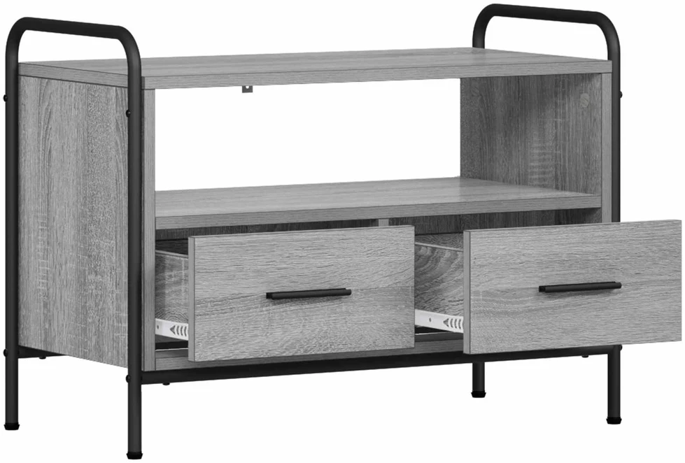 TV staliukas Televizoriaus spintelė 67,5 x 33 x 50 cm Pilka Sonoma