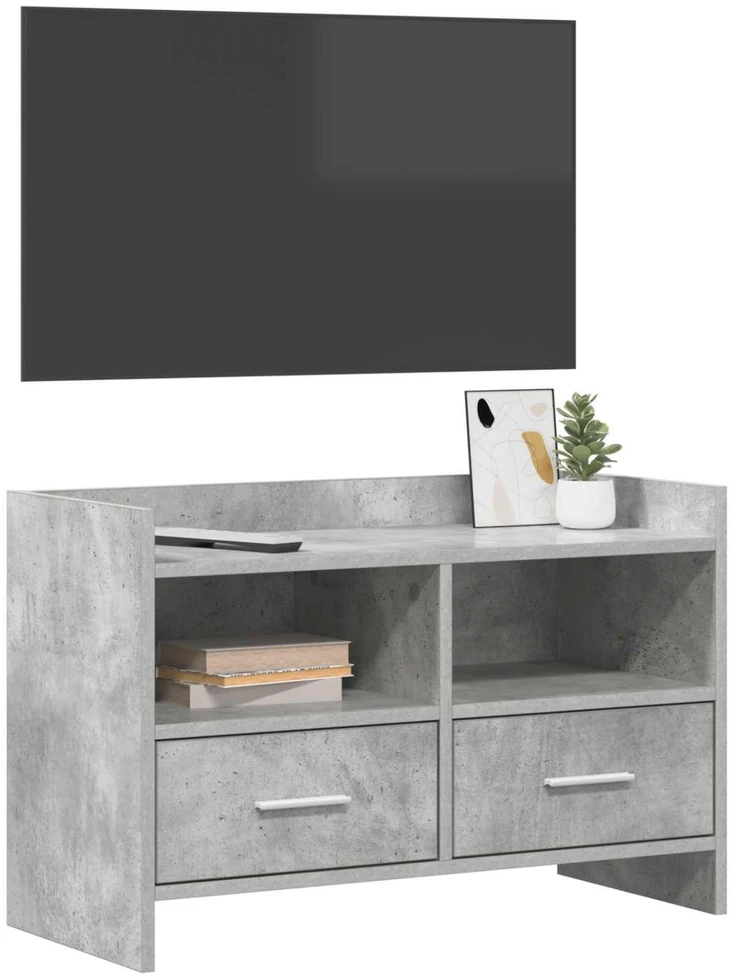 TV staliukas Televizoriaus spintelė 71,5 x 33 x 47 cm Betono pilka