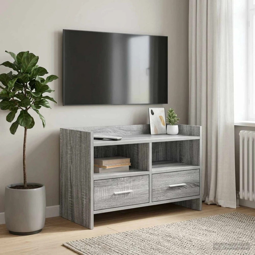 TV staliukas Televizoriaus spintelė 71,5 x 33 x 47 cm Pilka Sonoma
