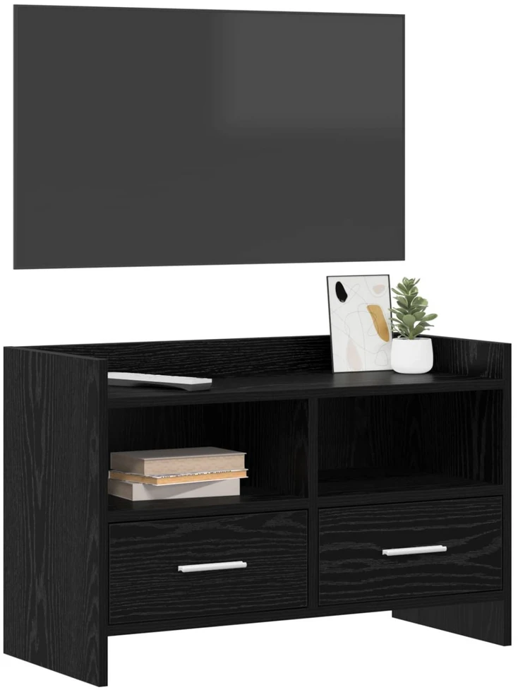 TV staliukas Televizoriaus spintelė 71,5 x 33 x 47 cm Juodojo ąžuolo