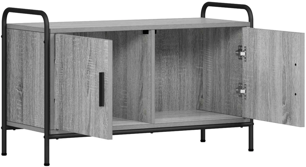 TV staliukas Televizoriaus spintelė 79,5 x 33 x 50 cm Pilka Sonoma
