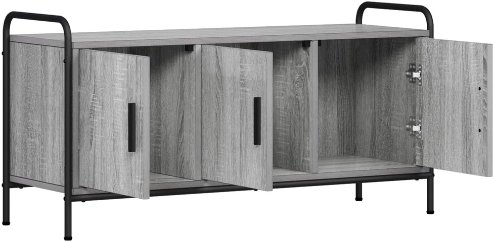 TV staliukas Televizoriaus spintelė 79,5 x 33 x 50 cm Pilka Sonoma