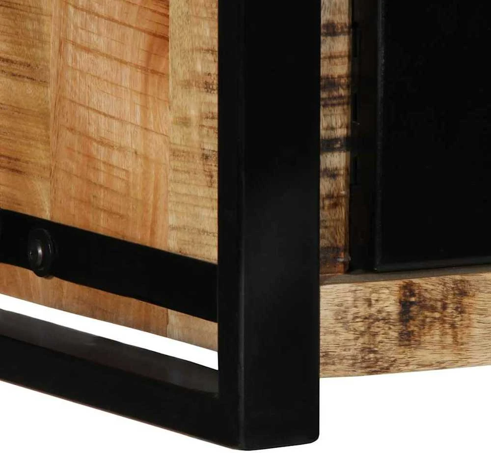 TV staliukas televizoriaus spintelė 80x30x35 cm Masyvus Rough Wood Mango