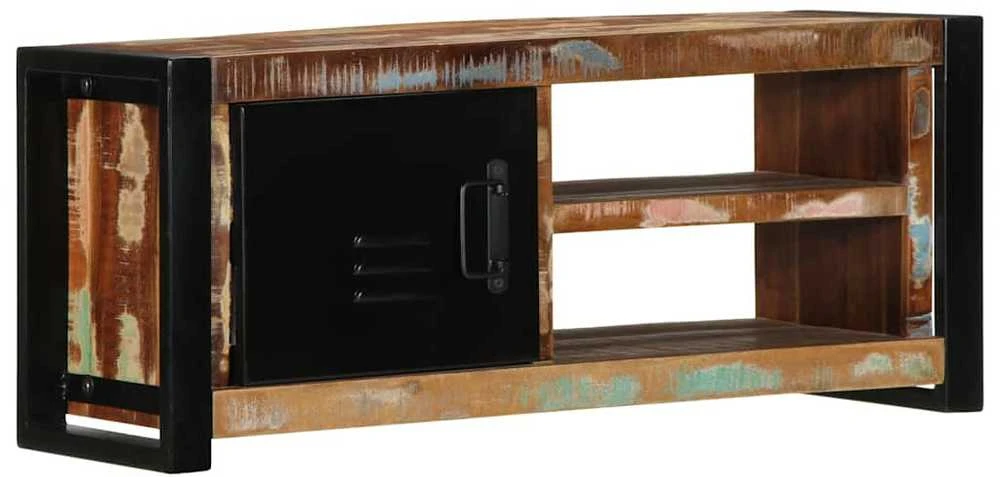 TV staliukas televizoriaus spintelė 80x30x35 cm Regeneruota medžio masyva