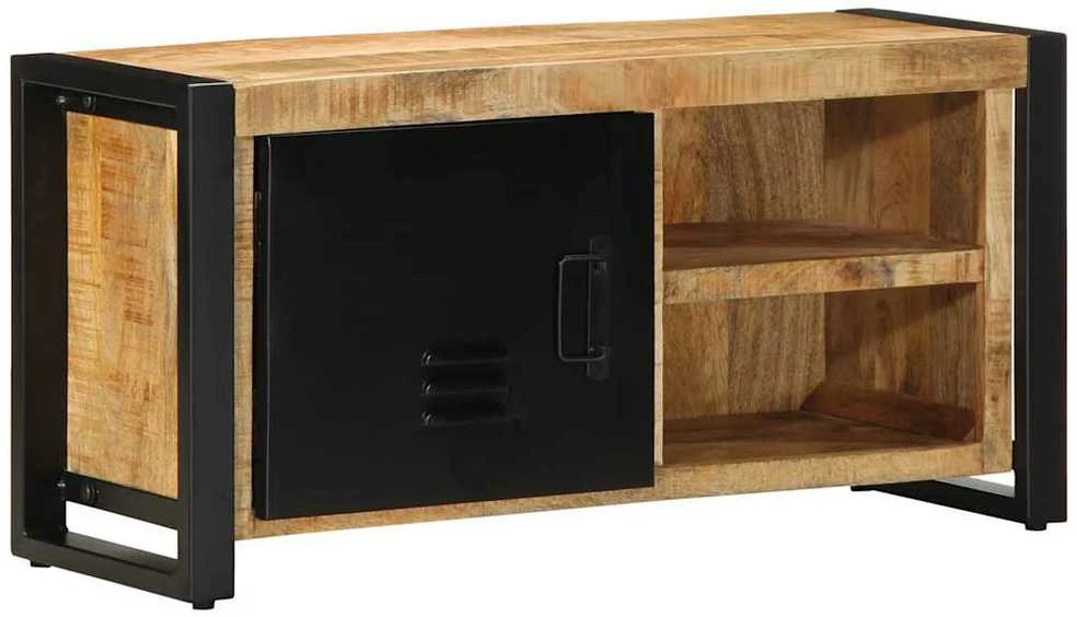 TV staliukas televizoriaus spintelė 80x30x40 cm Masyvus Rough Wood Mango