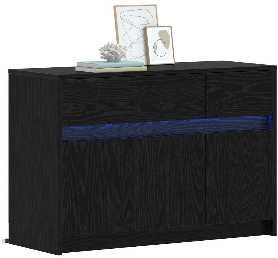 TV staliukas Televizoriaus spintelė 91 x 34 x 61 cm Juodojo ąžuolo