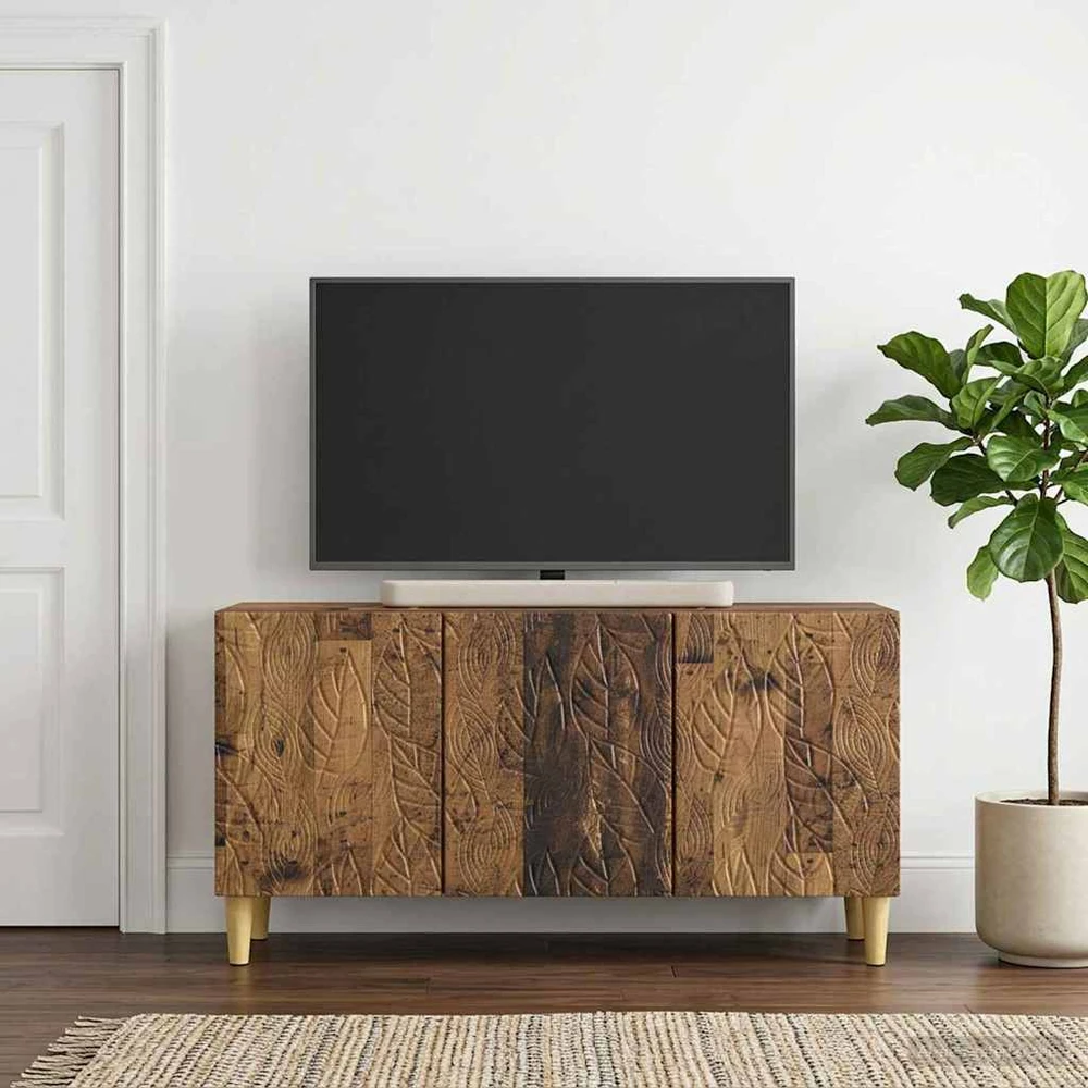 TV staliukas Televizoriaus spintelė 99 x 34,5 x 50 cm Sendintos medienos