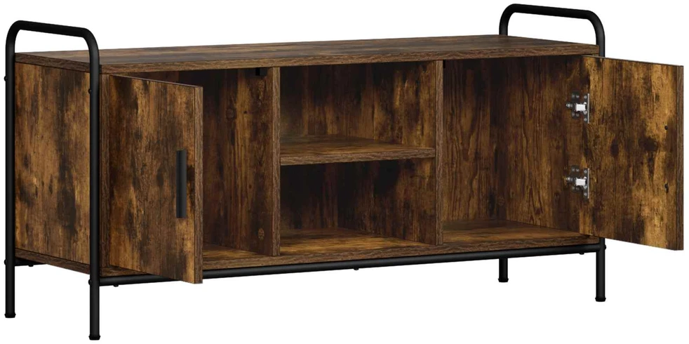 TV staliukas Televizoriaus spintelė 99 x 33 x 50 cm Dūminio ąžuolo