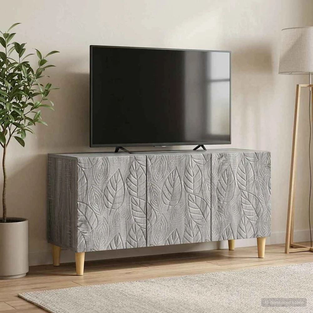 TV staliukas Televizoriaus spintelė 99 x 34,5 x 50 cm Pilka Sonoma